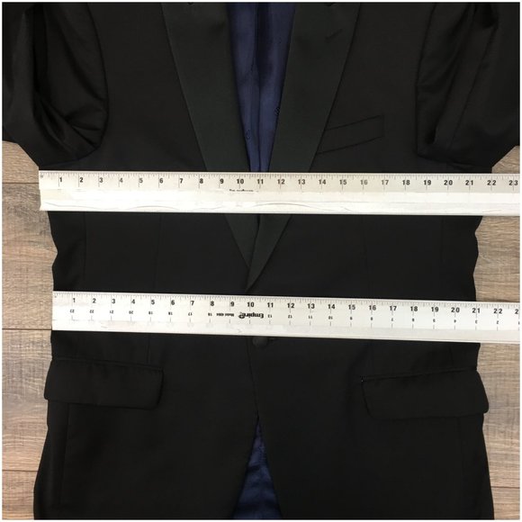 Mens David Donahue Tuxedo Blazer Sport Coat Sport Jacket‎ Wool 42L Button Suits - Picture 11 of 13